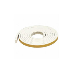 Sim Supply Weatherstrip,White,Length 10 ft.  5MFK8