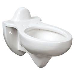 American Standard Toilet Bowl,Elongated,Wall,Flush Valve 3445L101.020