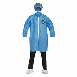 Dupont Lab Coat,Blue,Snaps,XL,PK30 PB219SBUXL003000