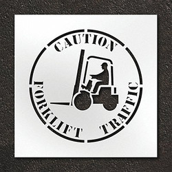 Rae Stencil,Caution Forklift Traffic  STL-108-12415