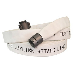 Jafline Fire Hose,50 ft,White,Polyester  G51H15LNW50P