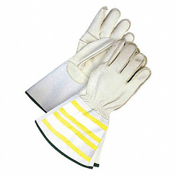 Bdg Leather Gloves,Gauntlet Cuff,S 60-1-1280-S