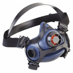 Honeywell North Half Mask Respirator,Silicone,Blk, Blue RU88001ML