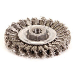 Weiler Knot Wire Wheel Brush,Threaded Arbor 93431