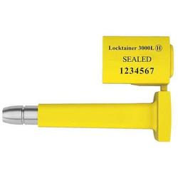 Universeal Bolt Seals,Yellow,Plastic,PK50 L3000 L YELLOW50