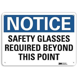 Lyle Notice Sign,10 inx14 in,Aluminum U5-1500-NA_14x10