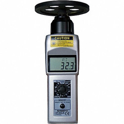 Shimpo Tachometer, +/-0.006% RPM Acc, LCD DT-205LR-S12