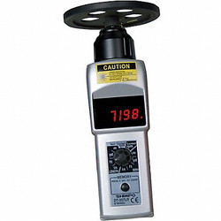Shimpo Tachometer, +/-0.006% RPM Acc, LED DT-207LR-S12