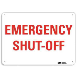 Lyle Emergency Sign,7 in x 10 in,Aluminum U7-1140-NA_10x7