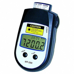 Shimpo Tachometer, +/-0.006% RPM Acc, LCD  MT-200
