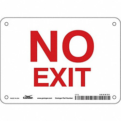 Condor Safety Sign,5 in x 7 in,Aluminum 480H25