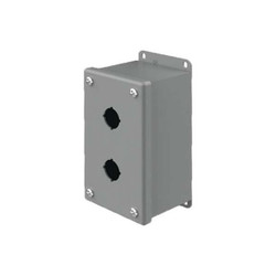 Hoffman Pushbttn Enclosure,2.75 in. D,Mild Steel  E2PBG