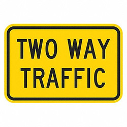 Lyle Two Way Traffic Traffic Sign,18" x 24" T1-6070-EG_24x18