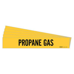 Brady Pipe Marker,Black,Propane Gas,PK5 7227-1-PK