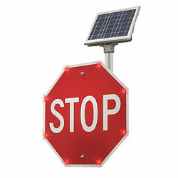 Tapco LED Stop Sign,Stop,Aluminum,48" x 48"  2180-00207