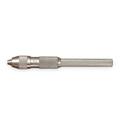 Starrett Pin Vise,0.115-0.187 In,Nickel Plated 162D