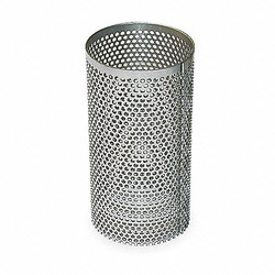 Strainer Screen,0.033" Perf,3" L,304 SS