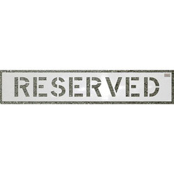 C.H. Hanson Stencil,Reserved,6 x 4 In. 70040