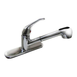 Dominion Faucets Straight,Chrome,Dominion Faucets,1.8gpm  77-2100