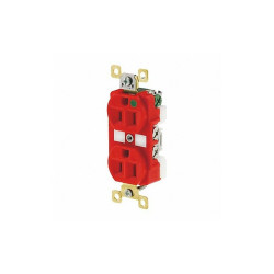 Sim Supply Receptacle,Red,15A,5-15R NEMA Config.  BRY8200RED