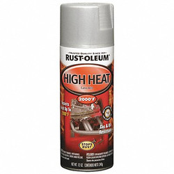 Rust-Oleum Engine Enamel,Hi Ht,Flt Alum,12 oz,Spray 248904