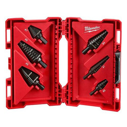 Milwaukee Tool Step Drill Bit Set,HSS,1/8-1-1/8 In,6 pc  48-89-9224