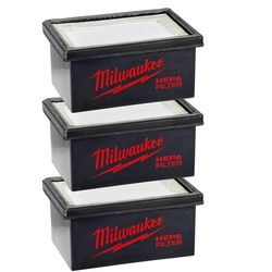 Milwaukee Tool Cartridge Filter,Paper,Non-Reusable,PK3 49-90-2306