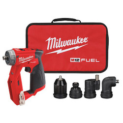 Milwaukee Tool Drill Kit,Cordless,2,000 RPM,12V DC 2505-20