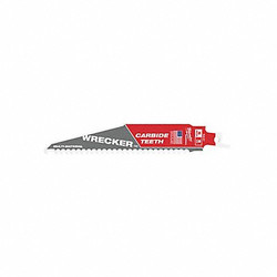 Milwaukee Tool Reciprocating Saw Blade,Carbide,Rigid 48-00-5241