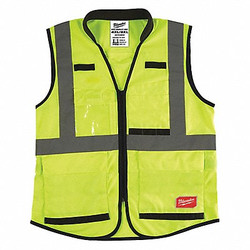 Milwaukee Tool Safety Vest,High Visibility,Yellow 48-73-5084