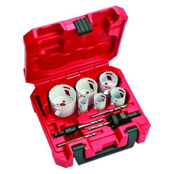 Milwaukee Tool Hole Saw Kit,Saw Range 3/4" to 2-1/2" 49-22-4095