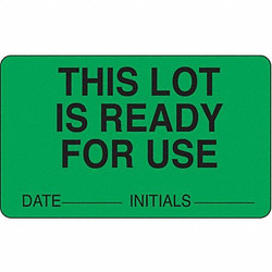 Roll Products Laboratory Label,2-1/2 In. W,PK1000 141455