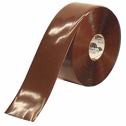 Mighty Line Floor Tape,Brown,4 inx100 ft,Roll 4RBRN