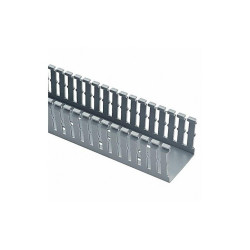 Panduit Wire Duct,Narrow Slot,Gray,2.25 W x 3 D  F2X3LG6-A