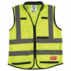 Milwaukee Tool High Visibility Vest,S/M,Yellow/Green 48-73-5041