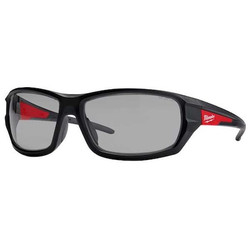 Milwaukee Tool Safety Glasses,Lens Gray,Polycarbonate 48-73-2126