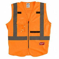 Milwaukee Tool Safety Vest,High Visibility,Orange 48-73-5074