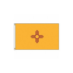 Nylglo New Mexico Flag,5x8 Ft,Nylon 143780
