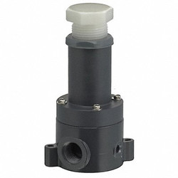 Plast-O-Matic Relief Valve,2 In,5 to 100 psi,PVC  RVDT200T-PV