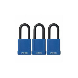 Abus Lockout Padlock,KA,Blue,1-3/4"H,PK3 74/40 KAX3 BLUE