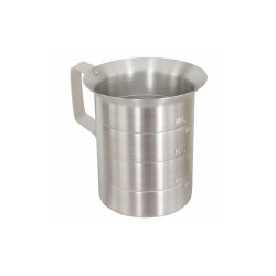 Crestware Measuring Cup,Gray,Aluminum MEA02