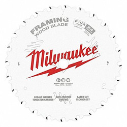 Milwaukee Tool Circular Saw Blade,7 1/4 in,24 Teeth 48-40-0720