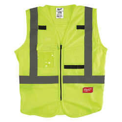 Milwaukee Tool High Visibility Vest,S/M,Yellow/Green 48-73-5061