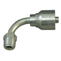 Aeroquip Crimp Fitting,90 deg.,1/4" ID,3/8",M 1AA3MFB4