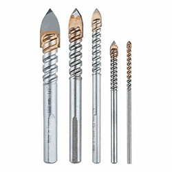 Makita Glass and Tile Drill Bit Set,Uncoated B-68993