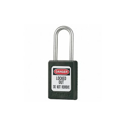 Master Lock Lockout Padlock,KA,Black,1-7/8"H,PK6 S31KAS6BLK