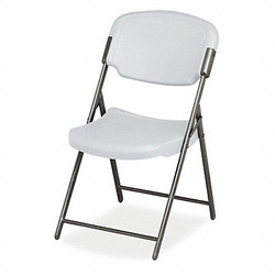 Iceberg Folding Chair,12 in. Back H,Platinum,PK4 64033