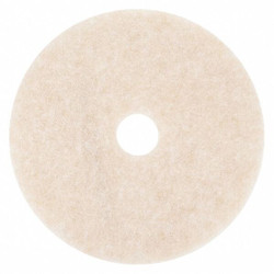 3m Burnishing Pad,17 in Dia,Amber/White,PK5 3200