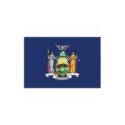 Nylglo New York State Flag,3x5 Ft 143860