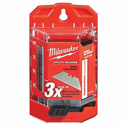 Milwaukee Tool 2-Point Utility Blade,3/4" W, PK100 48-22-1900